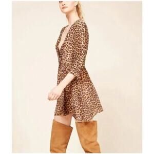 Mes Demoiselles Leopard Print Scott Mini Dress Size 34